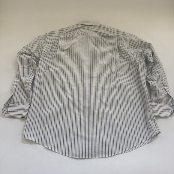Nordstrom Smartcare Striped Button Down Long Sleeve Shirt 16 1/2-33 Wrinkle Free - Picture 7 of 11